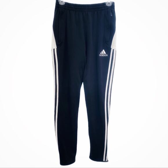 Adidas Climacool Black & White Three Stripe Athletic/Fitness Pants, Size Small* - Picture 1 of 16